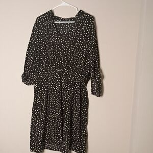 Black and White Polka Dot Dress